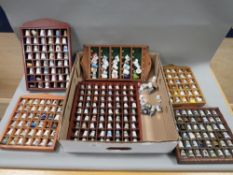 A collection of vintage thimbles to include pewter examples etc