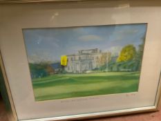 A small quantity of assorted pictures and prints to include Brocton Hall Golf Club examples