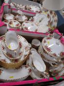 A large collection of Royal Albert Old Country Roses tea and dinner ware to include tureens,