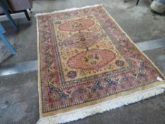 A large 20th century woolen rug ?? x ?? cm