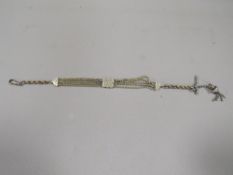 An antique ladies Albertina watch chain