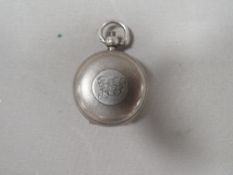 AN ANTIQUE SILVER SOVEREIGN CASE HALLMARKED BIRMINGHAM 1899 BY SAMSON MORDAN