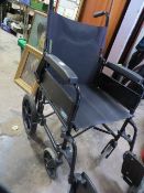 A Lomax folding wheelchair