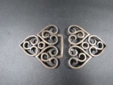 An antique silver nurses buckle - Birmingham 1897