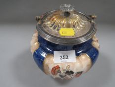 An early Doulton biscuit barrel