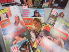 A selection of eighteen glamour magazines to include H & E, Exposed, Bizarre etc