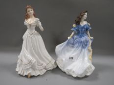 A Royal Doulton figurine Rebecca together with Royal Worcester figurine Special Mum (2)