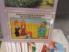 An album of saucy sea-side postcards