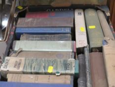 A tray of vintage books