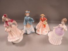 Four Royal Worcester figurines to include 