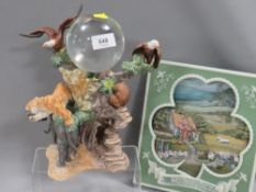 A Franklin Mint figure of various animals