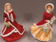 A Royal Doulton Christmas figurines 2011 together a Christmas figure 2012