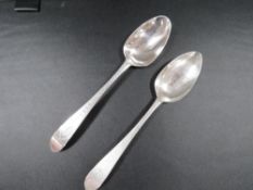 Two hallmarked silver Irish spoons