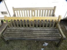 Two matching garden benches