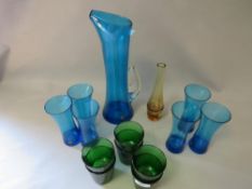 A studio glass drinks set