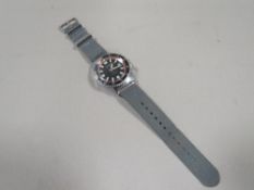 A Mens vintage Sicura by Breitling 23 jewels divers wristwatch