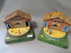 Two vintage tin plate wind-up toys 