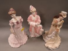 Three Coalport figurines to include 