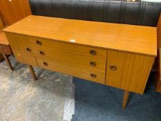 A mid-century Schreiber sideboard together with a six drawer chest