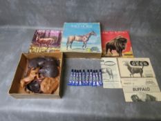 BOXED AURORA RACE HORSE MODEL KIT, box also contains Aurora buffalo and Aurora white tail deer, with