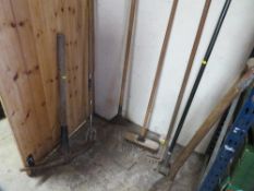 A selection of garden tools