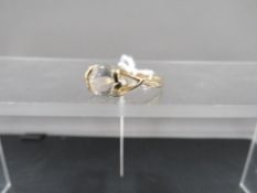 A hallmarked 9 carat gold dress ring approx weight 2.6g