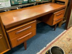 A mid-century G-plan teak dressing table