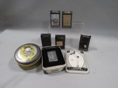 Seven various Zippo lighters to include 