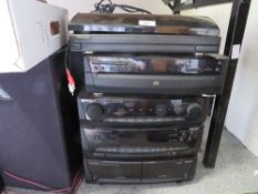 A Kenwood stacking stereo system (unchecked from clearance )