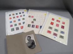 A selection of German World War II stamps