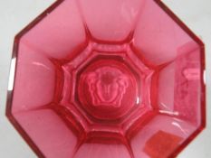 A Rosenthal glass Versace Medusa tumbler