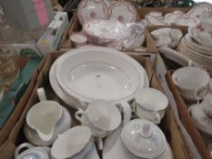 Three trays of ceramics to include two trays of Minton 