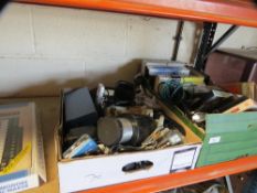 Two boxes of electricals to include amps, piano, microphones etc