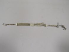 An antique ladies albertina watch chain