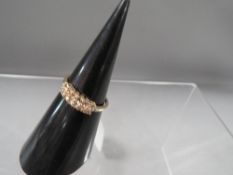 A hallmarked 9 carat gold dress ring approx. weight 2.1g