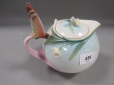 A Franz butterfly teapot