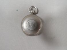 AN ANTIQUE SILVER SOVEREIGN CASE HALLMARKED BIRMINGHAM 1899 BY SAMSON MORDAN