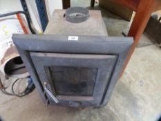 An indoor log burner