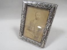 An antique silver picture frame - Birmingham 1901