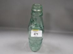 A vintage soda bottle by the Tettenhall Rock Mineral Water Company - small chip to base