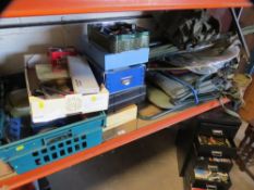 A large selection of fishing gear to include seat and rods etc