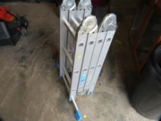 An aluminium multi functional ladder A/F