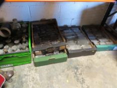 Five boxes of vintage apothecary / poison bottles