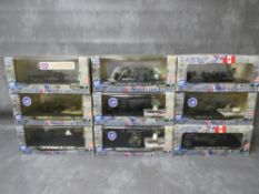 NINE BOXED SOLIDO LIMITED EDITON 1:43 SCALE MILITARY VEHICLES, from the 4494 range