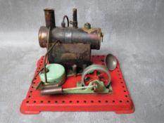 A MODEL STATIONARY LIVE STEAM ENGINE