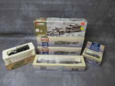 THREE BOXED LIMITED EDITION 1:50 SCALE DIAMOND T 980 TANK TRANSPORTERS BRITISH ARMY 1942 /43