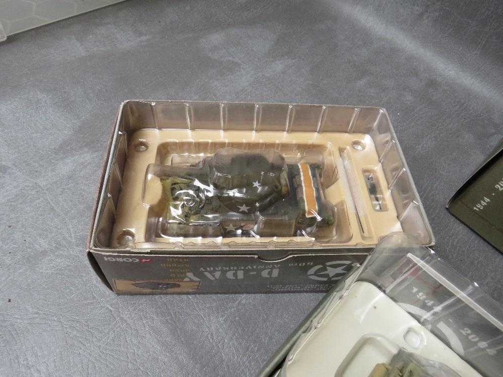 FOUR BOXED CORGI D DAY 60th ANNIVERSARY US ARMY M3A1 HALF TRACK VEHICLES US60401, together with a - Image 3 of 4