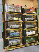 TEN CORGI JAMES BOND VEHICLES, to include Gyrocopter CC04602, Aston Martin DB5, BMW Z£ CC04904,
