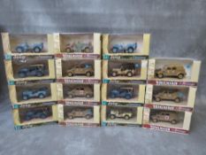 FIFTEEN BOXED CARARAMA MILITARY VEHICLES, from the Kubelwagen and Willys Jeep ranges, comprising 7 x