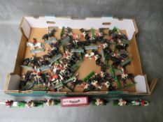 APPROXIMATELY FORTY FIVE BRITTAINS MOUNTED LEAD SOLDIERS